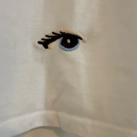 Desigual White Floral and Bee Graphic Tee - Picture 4 of 5